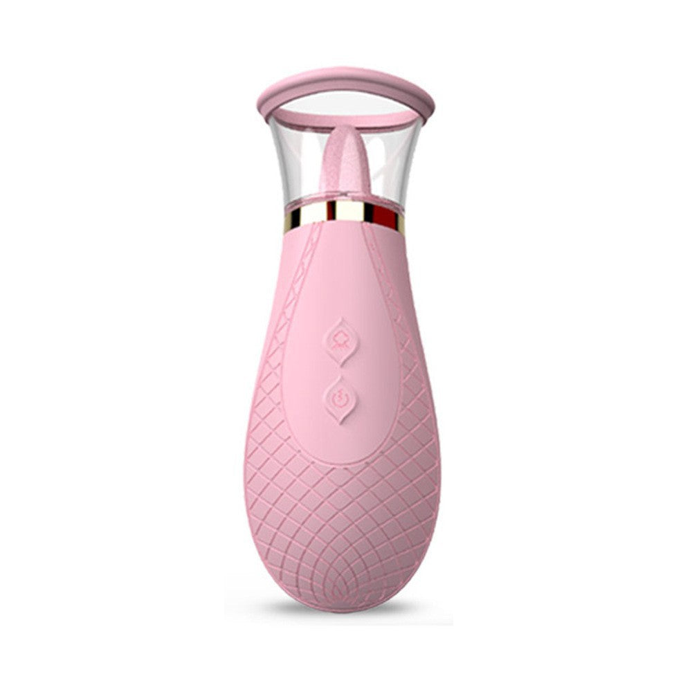 "S-Hand Female Sucking Vibrator Tongue Licking Toy"