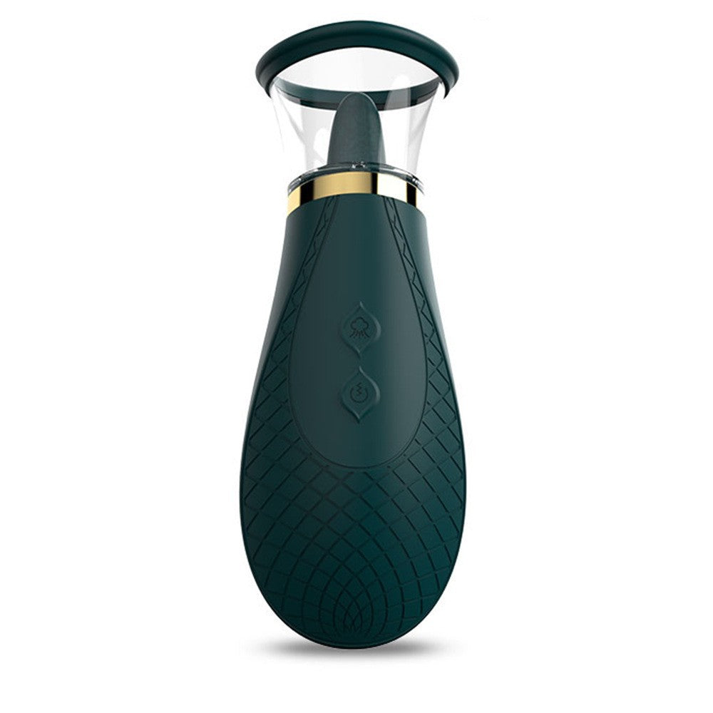 "S-Hand Female Sucking Vibrator Tongue Licking Toy"